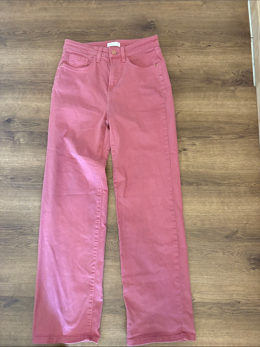 LC Lauren Conrad Rose Pink Wide Leg Jeans